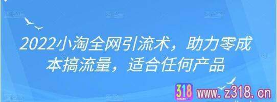 2022年小淘全网引流术，助力零成本搞流量，适合任何产品